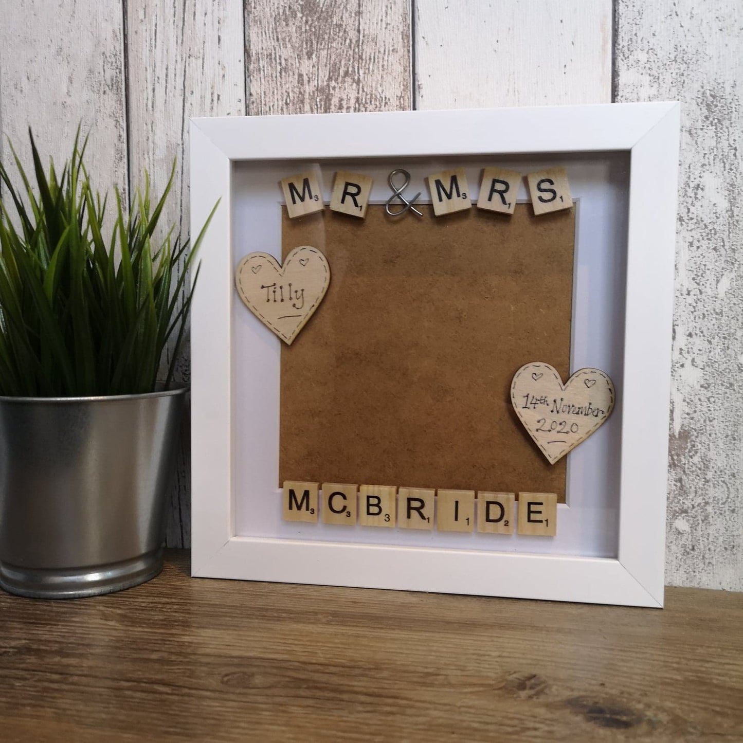 Mr & Mrs Personalised Photo Frame from The Wrong End of Town