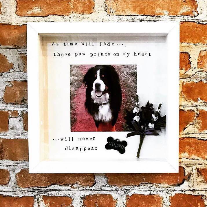 Dog Pet Memory Photo Frame from The Wrong End of Town