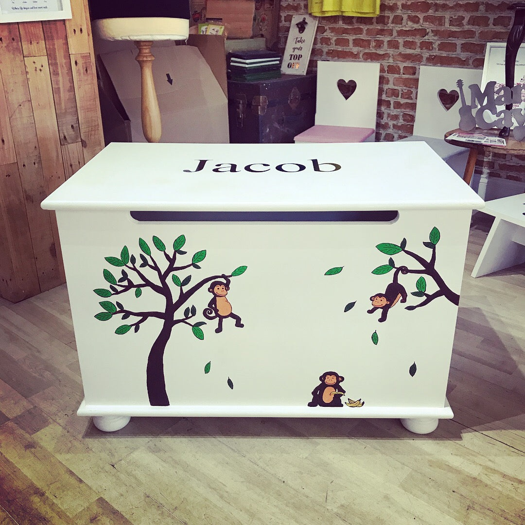 Hand painted toy chest hotsell