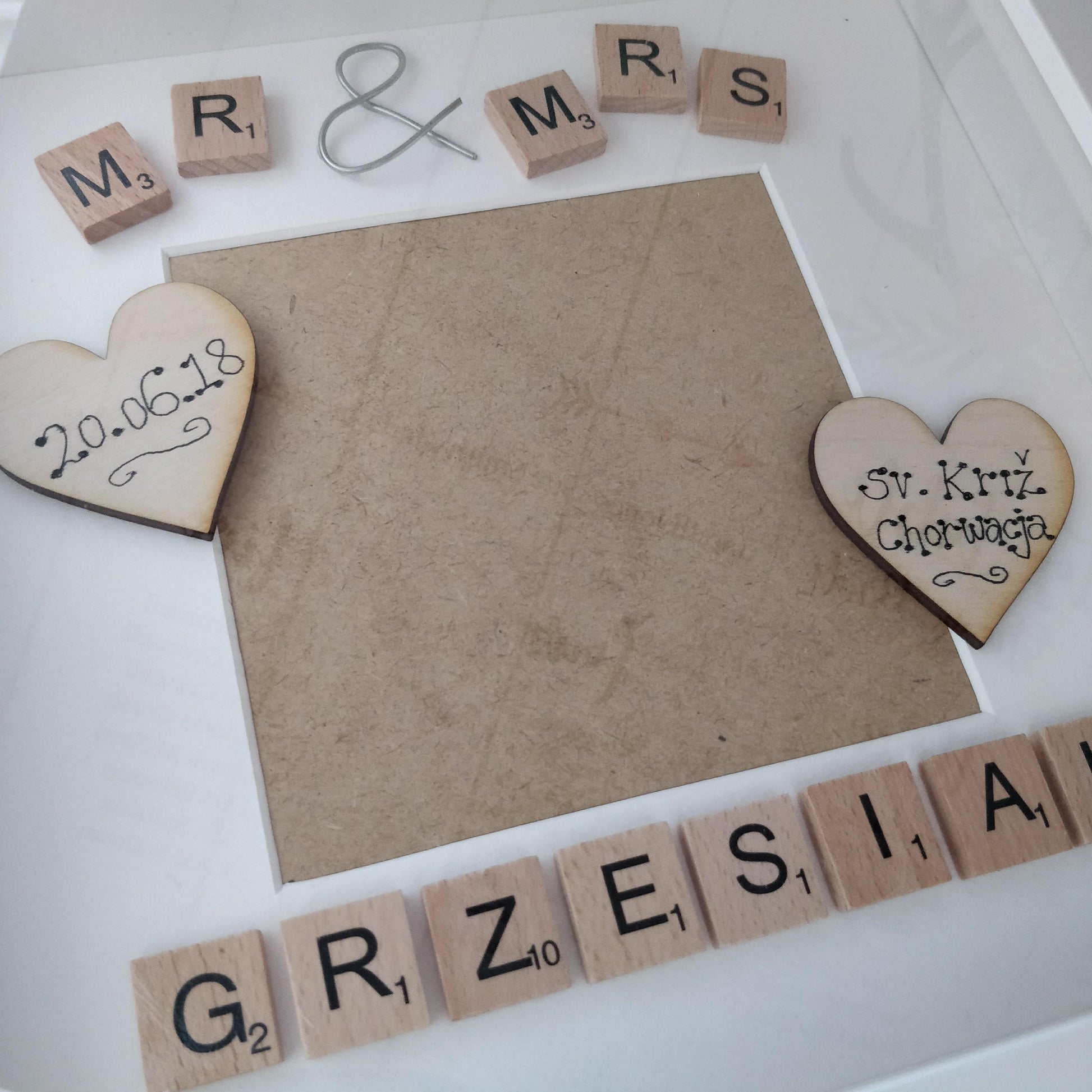 Mr & Mrs Personalised Photo Frame from The Wrong End of Town
