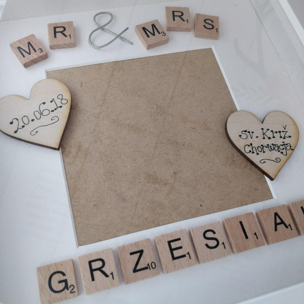 Mr & Mrs Personalised Photo Frame