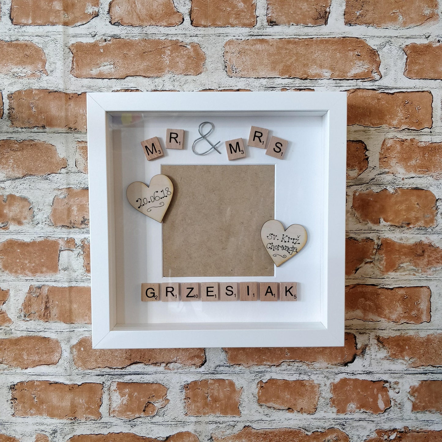 Mr & Mrs Personalised Photo Frame from The Wrong End of Town