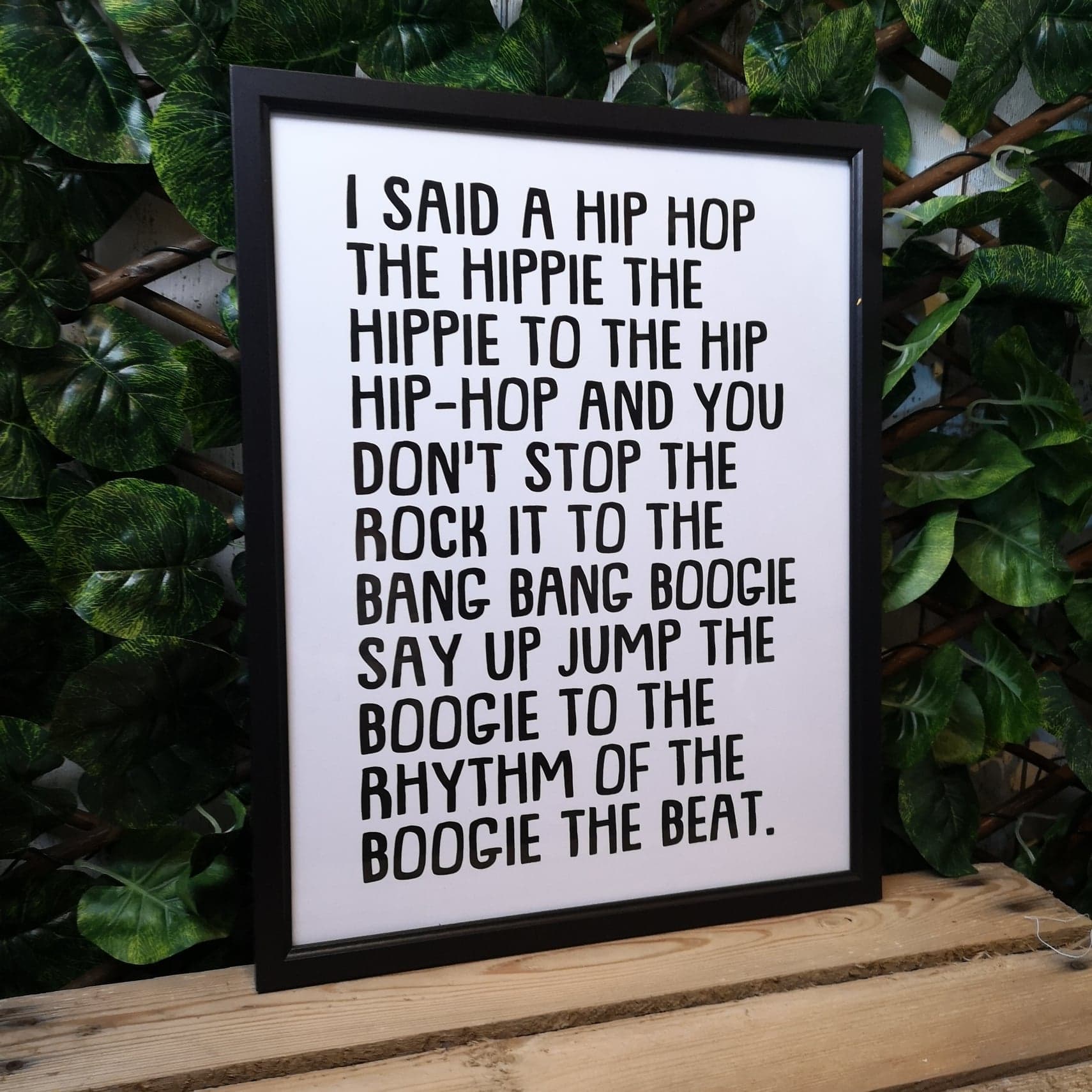 Hip hop music print for wall