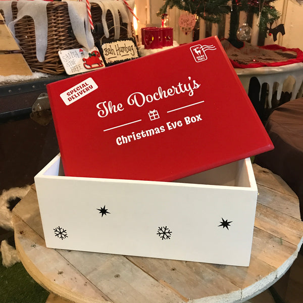 Personalised Wooden Christmas Eve Box