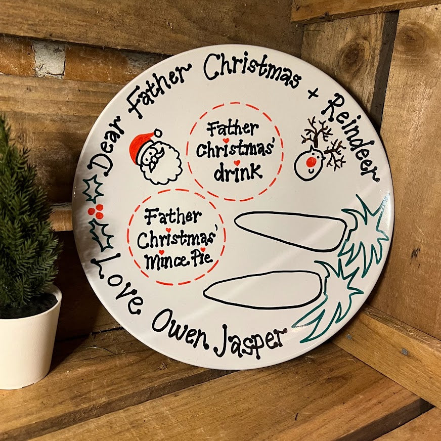 Personalised Christmas Eve Plate from The Wrong End of Town