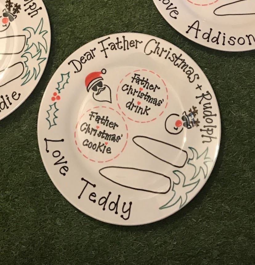 Personalised Christmas Eve Plate from The Wrong End of Town
