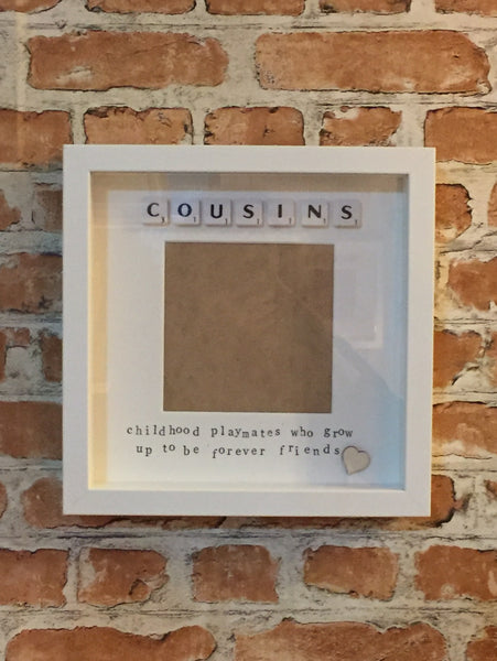 Cousins Scrabble Photo Frame