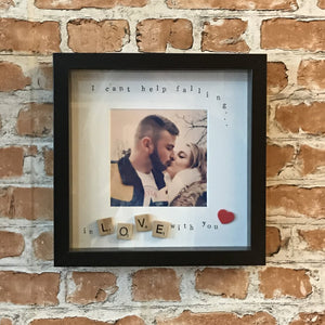 I can't help falling in love with you Photo Frame