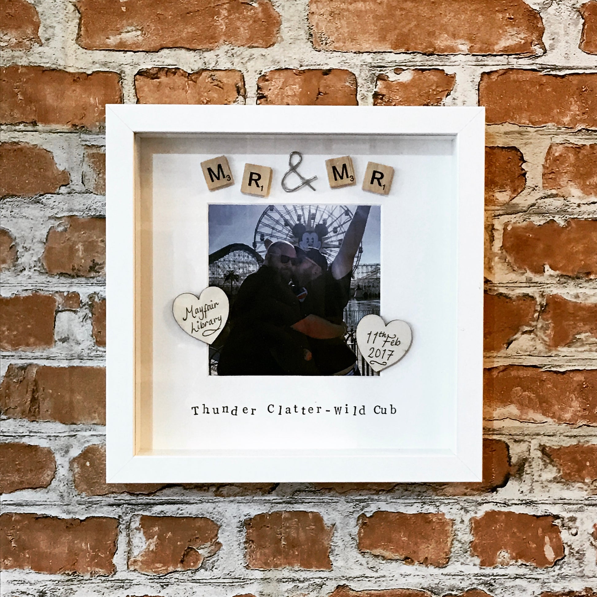 Mr & Mrs Personalised Photo Frame from The Wrong End of Town