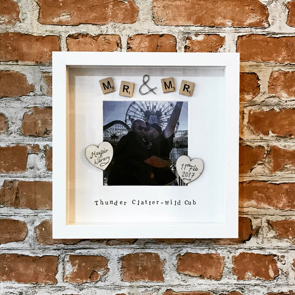 Mr & Mrs Personalised Photo Frame
