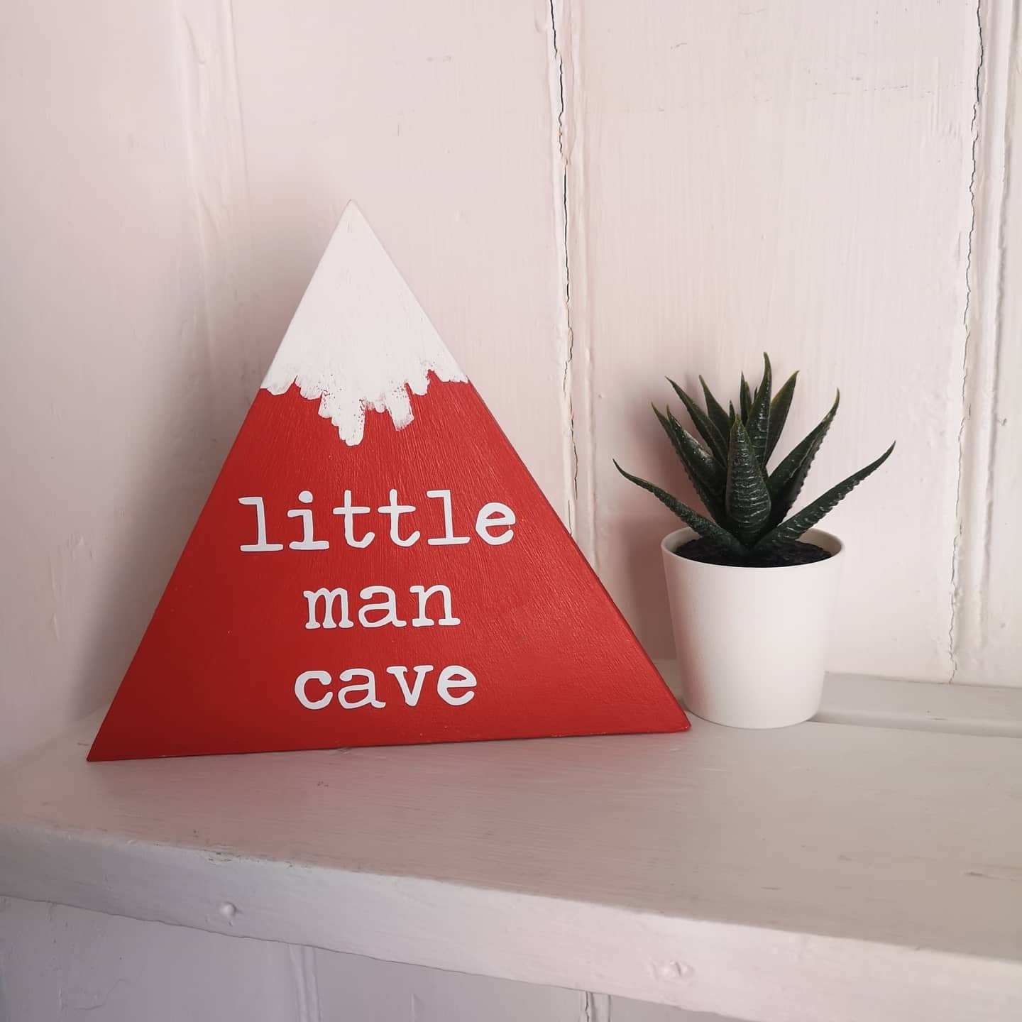 Little Man Cave wooden freestanding mountain from The Wrong End of Town