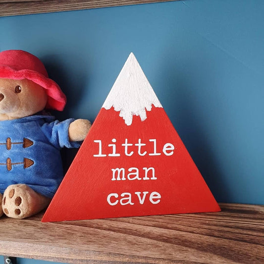 Little Man Cave wooden freestanding mountain from The Wrong End of Town