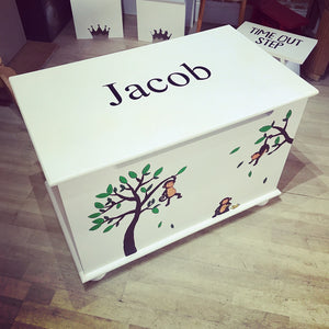Personalised Handmade Wooden Top Toy Box