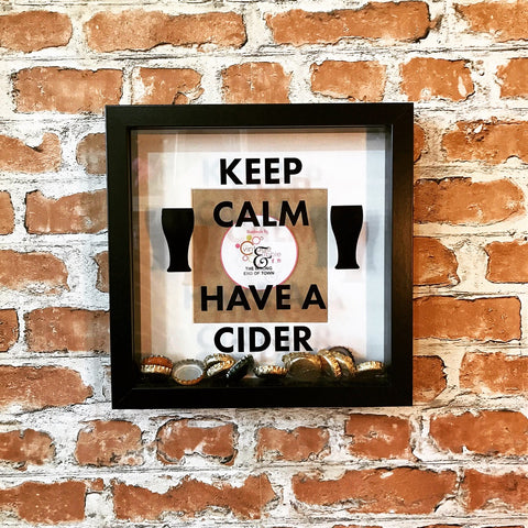 Keep Calm and have a Cider Photo Frame - Fathers Day gift