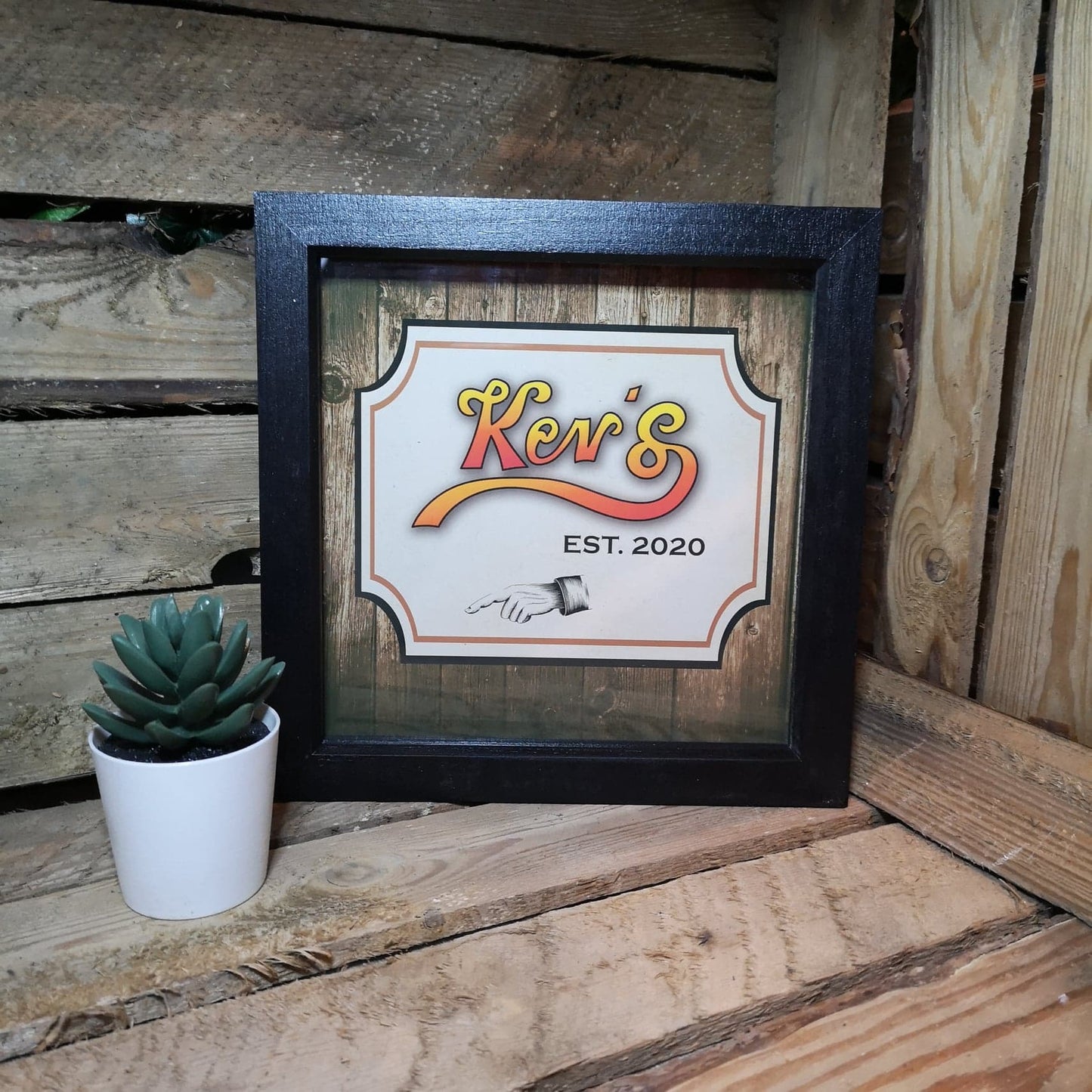 Cheers Style Man Cave Frame from The Wrong End of Town