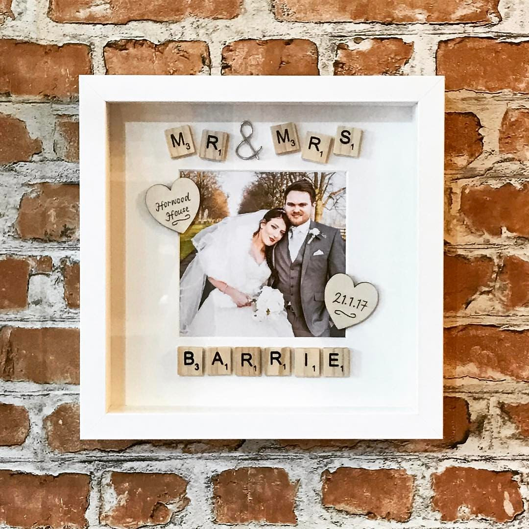 Mr & Mrs Personalised Photo Frame from The Wrong End of Town