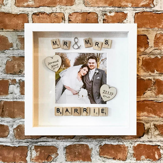 Mr & Mrs Personalised Photo Frame from The Wrong End of Town