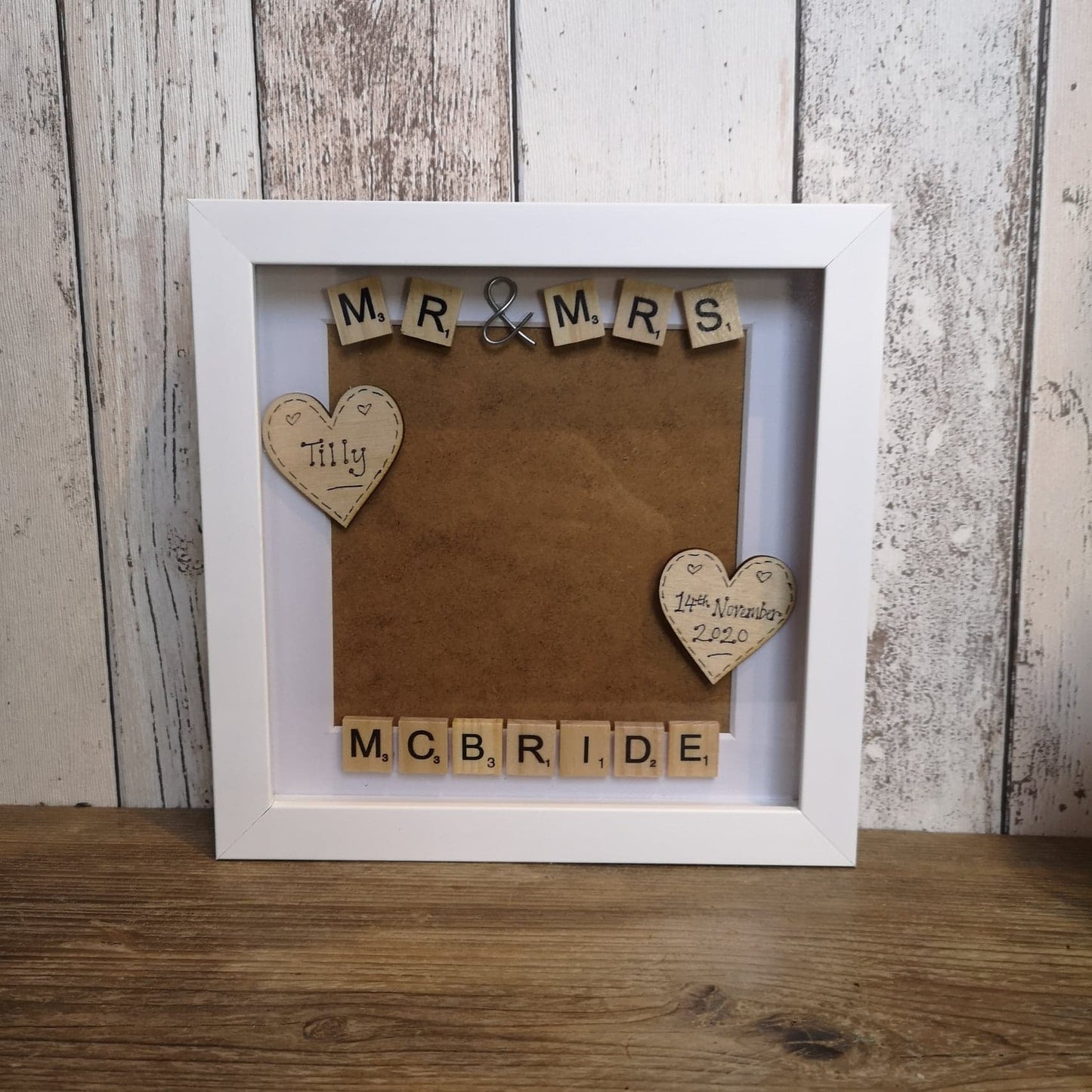 Mr & Mrs Personalised Photo Frame from The Wrong End of Town