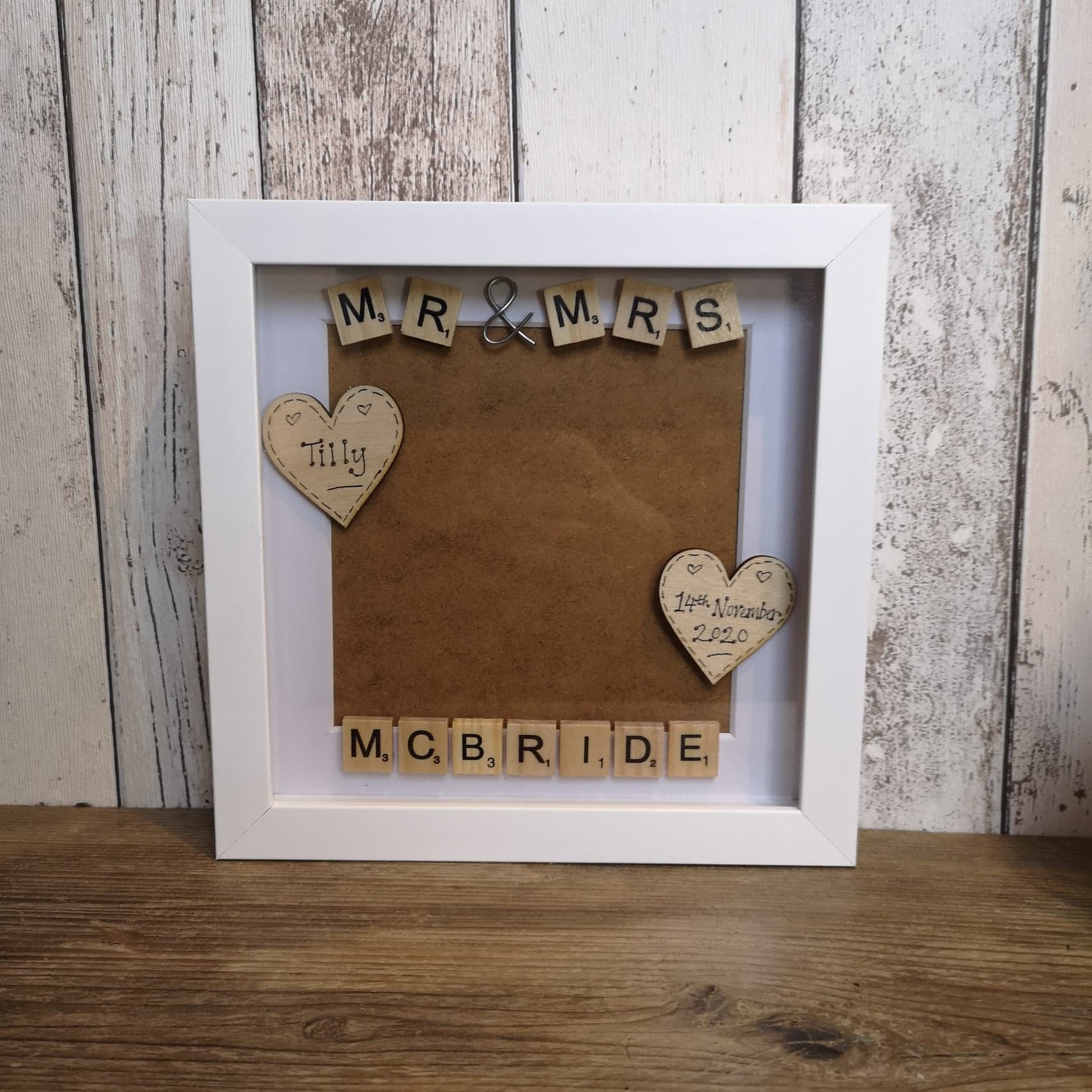 Mr & Mrs Personalised Photo Frame from The Wrong End of Town