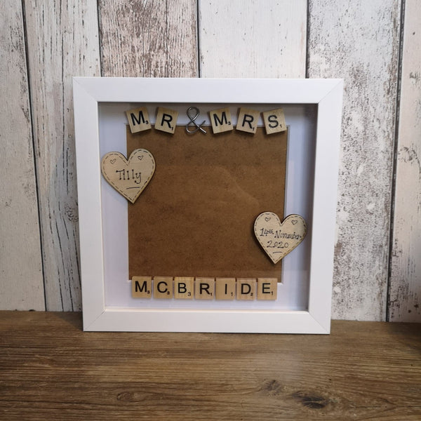 Mr & Mrs Personalised Photo Frame
