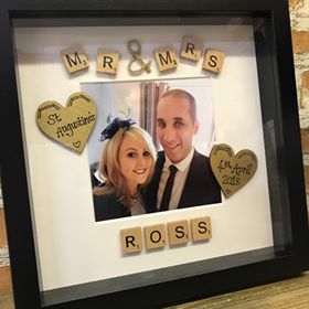 Mr & Mrs Personalised Photo Frame from The Wrong End of Town