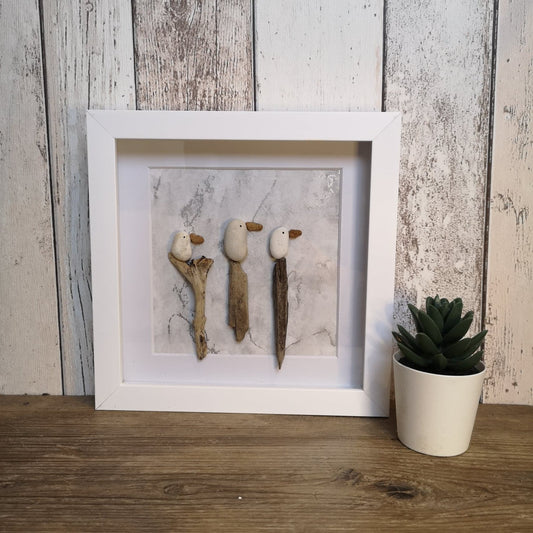 Cute Sid the Seagull Beach and Driftwood Frames from The Wrong End of Town