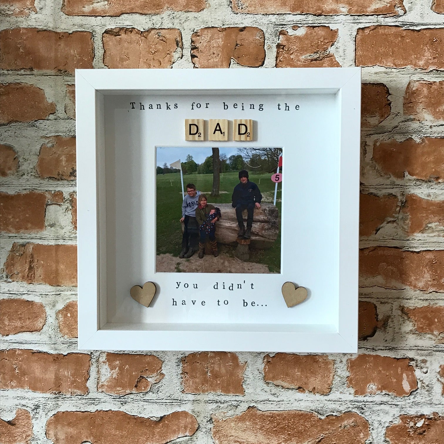 Thanks for being the Dad you didn't have to be - Step Dad Photo Frame from The Wrong End of Town